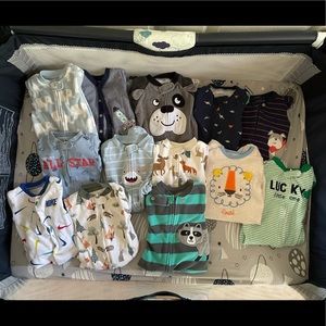 Bundle of 13 size 6month Sleeper Onesies
